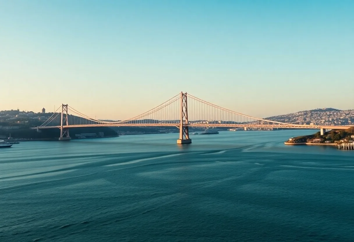 Bosphorus Bridge in Istanbul connecting two continents, symbolizing global connections